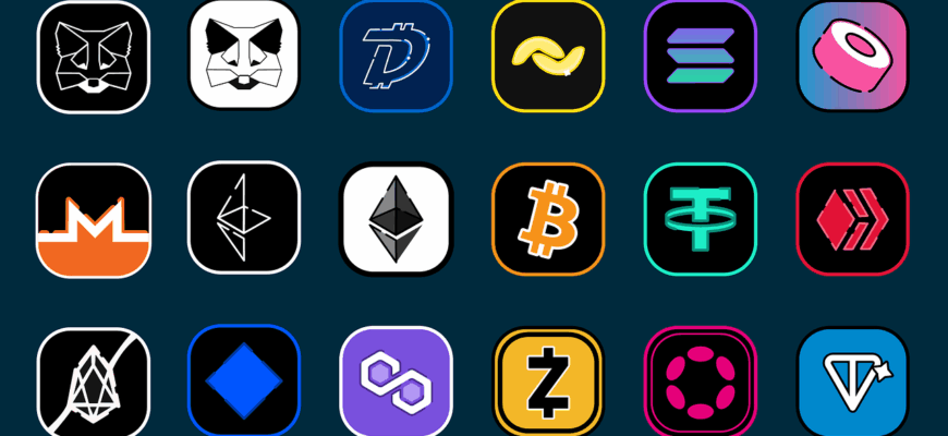 crypto, icons, cryptocurrencies, bitcoin, ethereum, banana, sushi, sushiswap, hive, tether, zcash, polygon, ton, polkadot, eos, metamask, digitbyte, monero, waves, solana, web3, underground economy, coins, crypto, crypto, ethereum, tether, metamask, metamask, solana, solana, solana, solana, solana